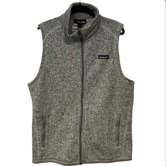 Patagonia Gray Better Sweater Vest Mens Lg - Picture 1 of 5